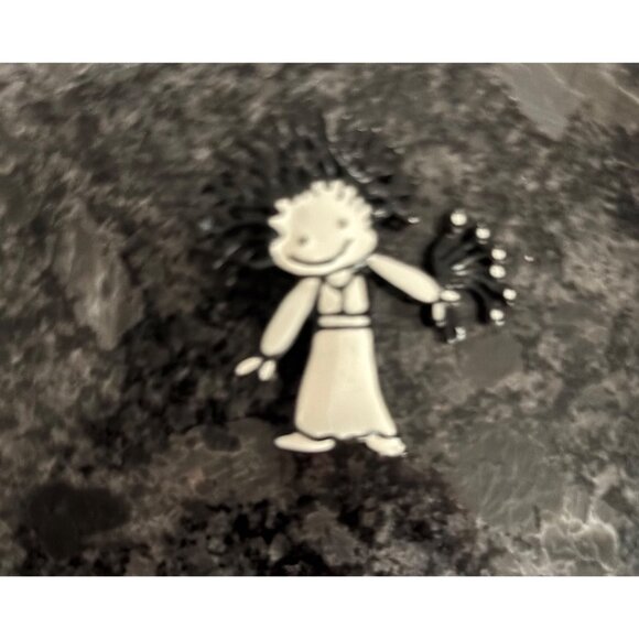 Bridesmaid & Ringbearer Wedding Pins & Keyring Set Vintage - Picture 12 of 15